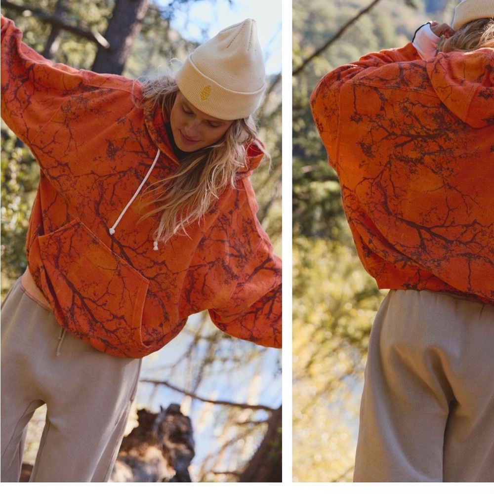 Free People Movement Final Call Printed Hoodie
